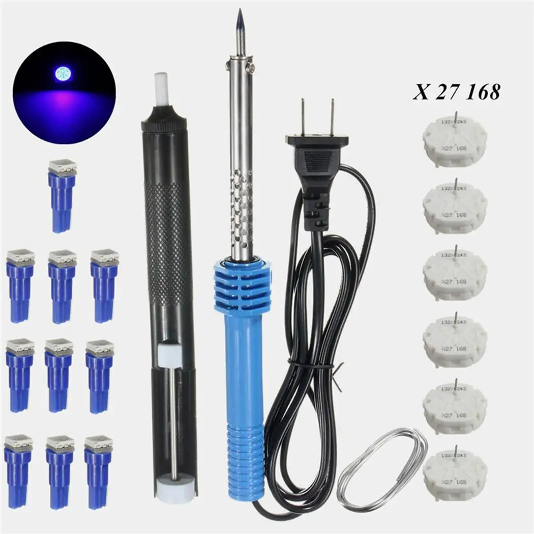 6 шт. X27168 шаговые двигатели 10 синий T5LED 0 217 кг лампы для мотоциклов паяльник набор