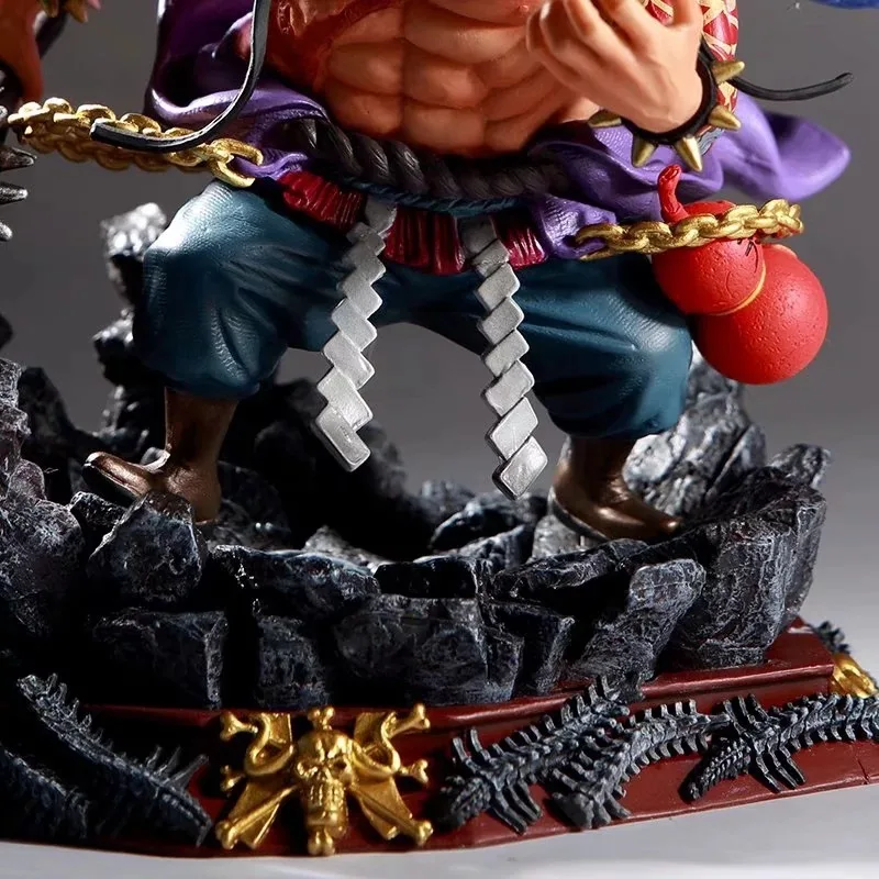 Одна деталь фигурка аниме модель Kaido четыре императора сцена база куклы