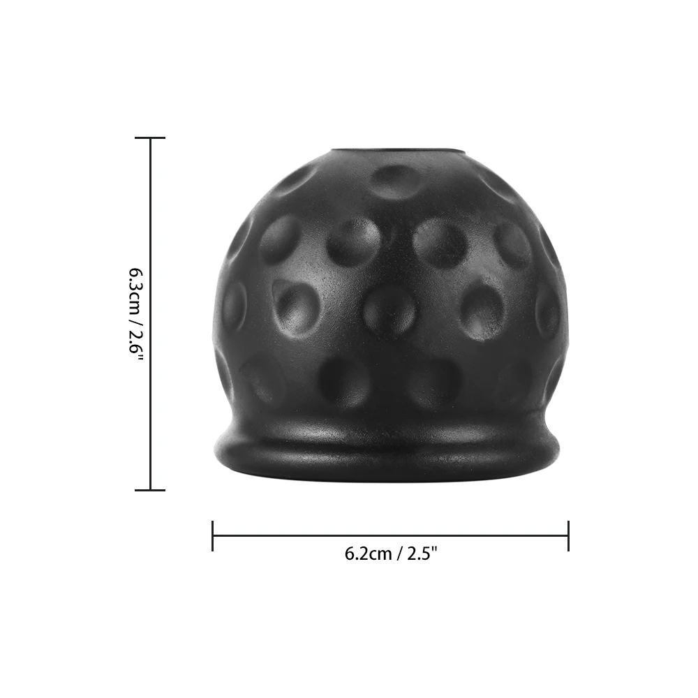 

1 Pcs Universal 50mm Tow Bar Ball Cover Cap Towing Hitch Caravan Trailer Towball Protect Rubber Ball Cover Cap