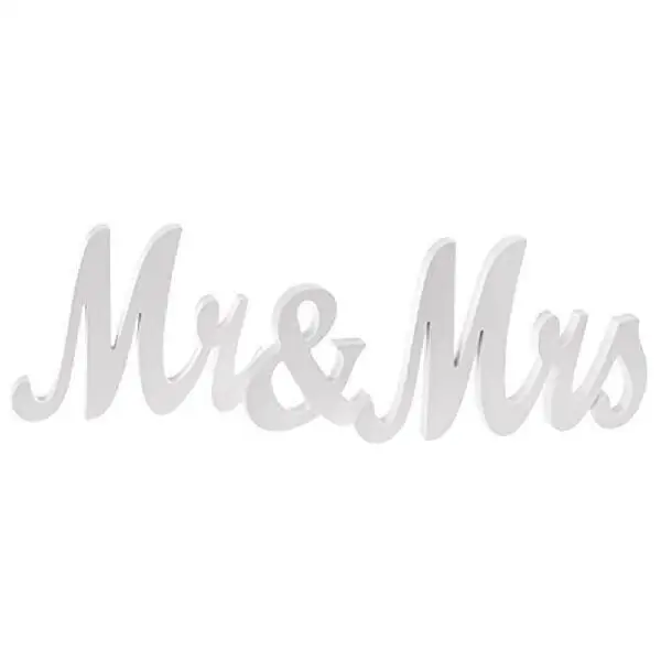 Изысканные деревянные буквы знак мистер и миссис свадебные Профессиональные