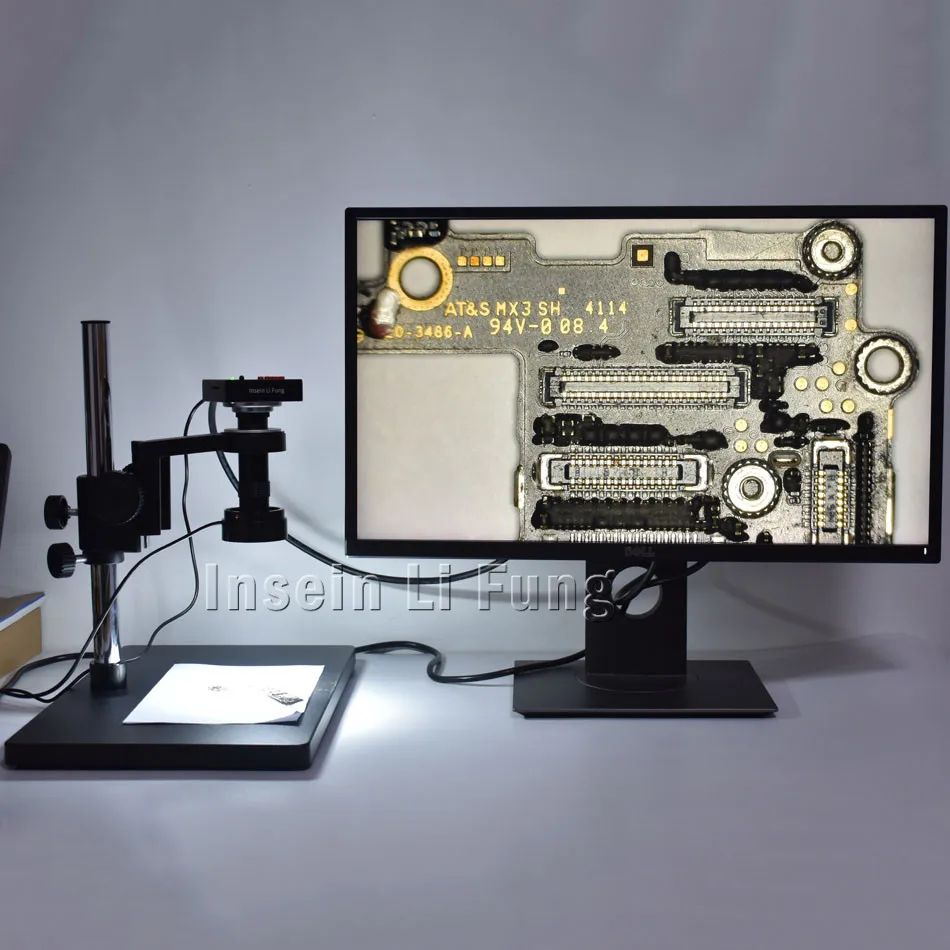 38MP HDMI USB видео микроскоп камера + большое рабочее расстояние поле зрения 5-100X зум