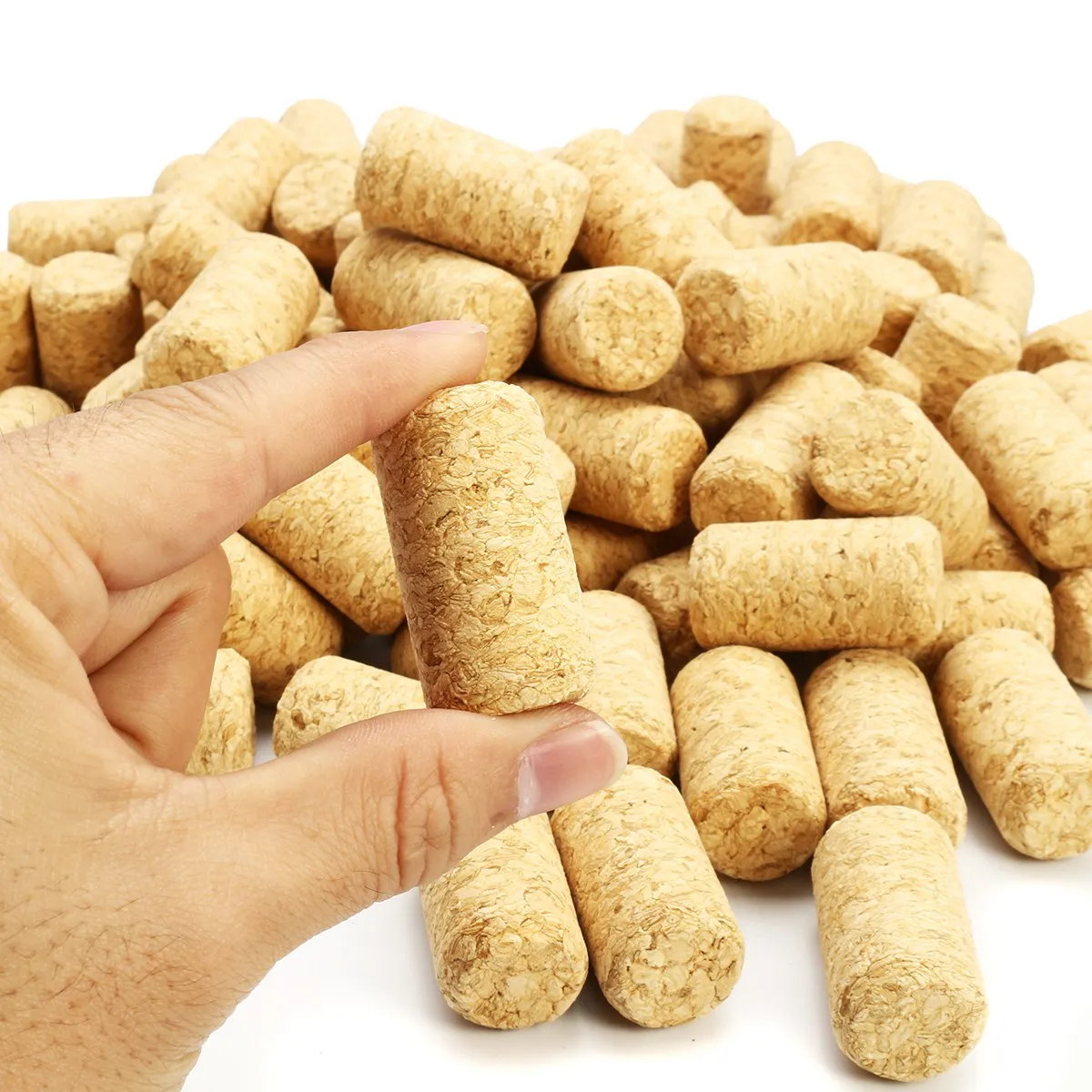 New 100Pcs прямые деревянные пробки для вина деревянная пробка бутылки конусный тип