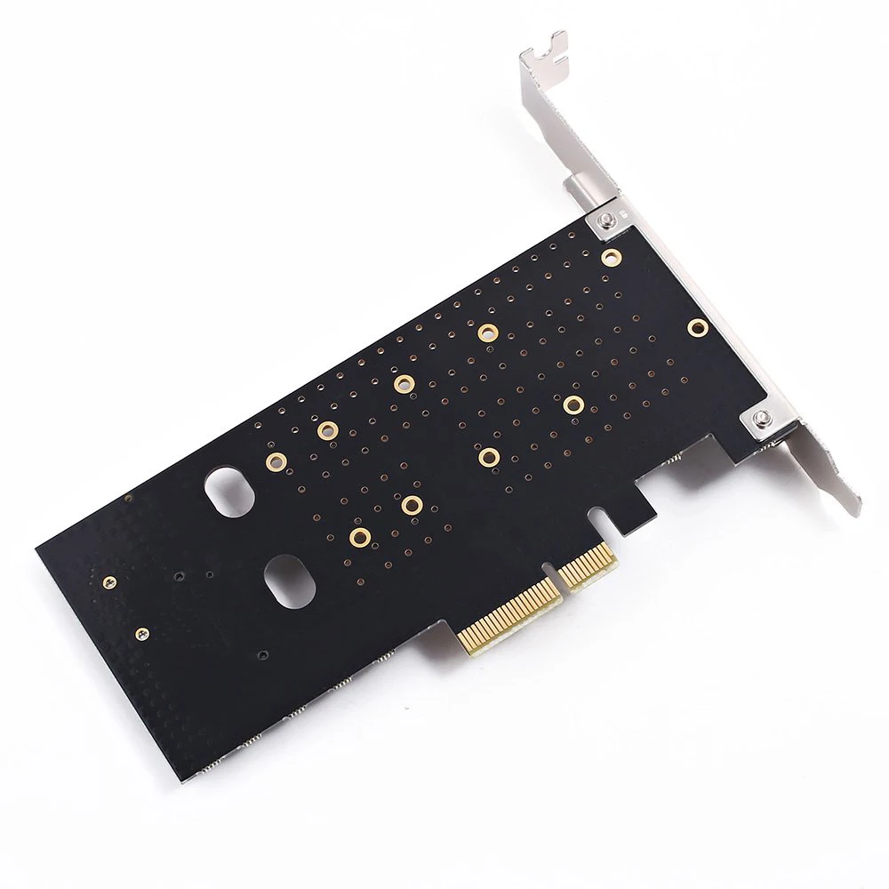 Двойной адаптер M.2 Pcie M2 Ssd Nvme (ключ M) или Sata B) 22110 2280 2260 2242 2230 к Pci-E 3 0X4 хост-контроллер