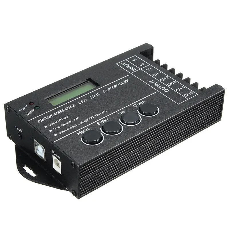 TC420 Time programmable RGB LED Controller DC12V-24V 5 Channel Timing dimmer | Лампы и освещение