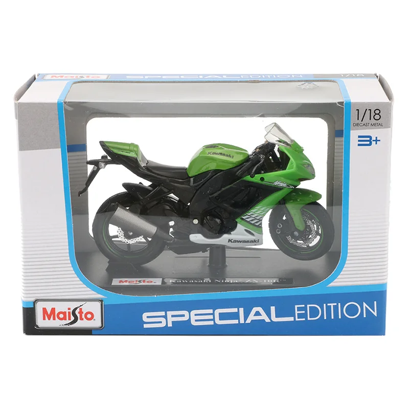 Maisto 1:18 сплава Мотор велосипед Модель игрушечный ниндзя ZX 10R мотоцикл модели
