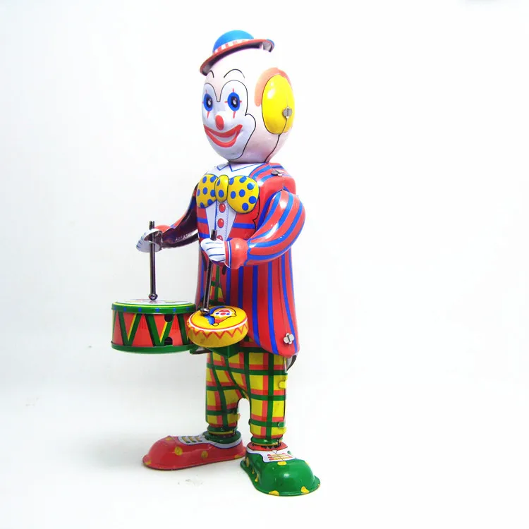 Antique Style Tin Toys Wind Up Robots iron Metal Models for Children/Adult Home Decoration Craft MS363 clown | Игрушки и хобби