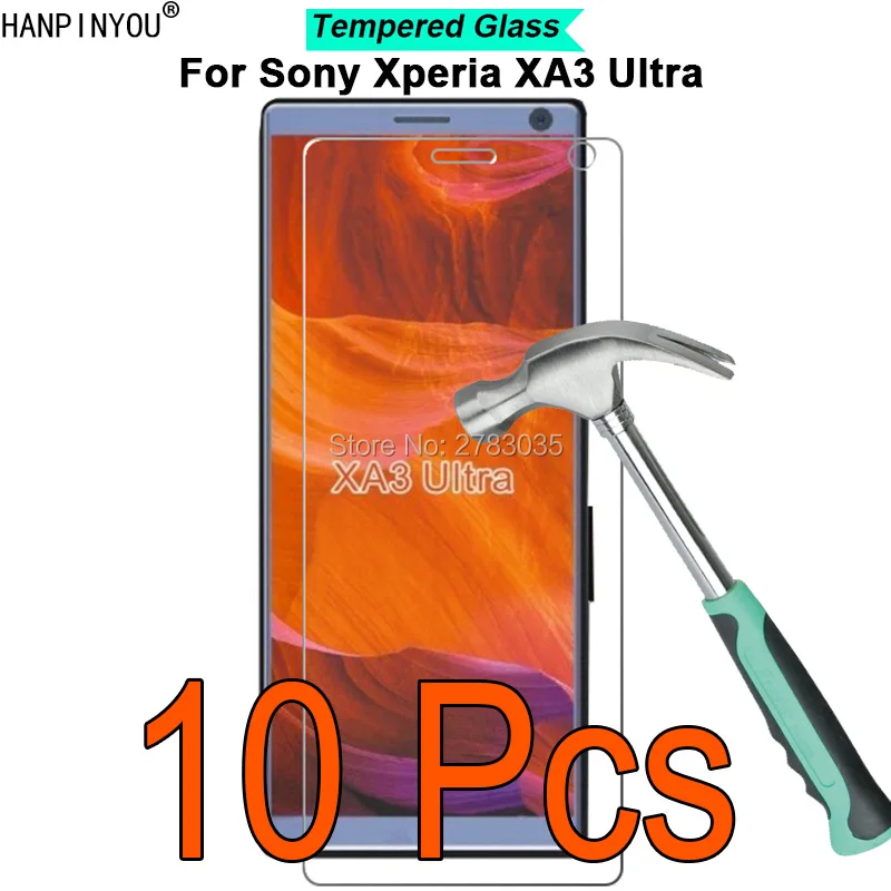 

10 шт./лот для Sony Xperia XA3 Ultra 9H твердость 2.5D ультратонкое Закаленное стекло пленка защита для экрана