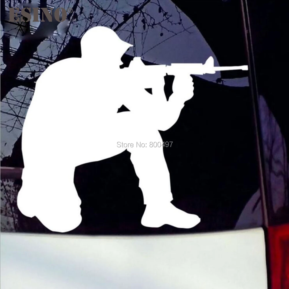 Новые забавные M 16 пистолет любовника светоотражающий материал Авто Наклейка с