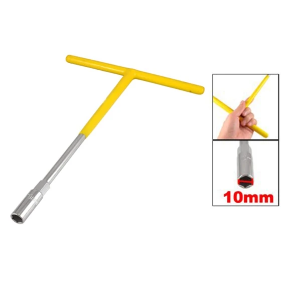 Rubber Coated T Handle 10mm Hex Hexagon Socket Wrench Spanner Tool | Инструменты