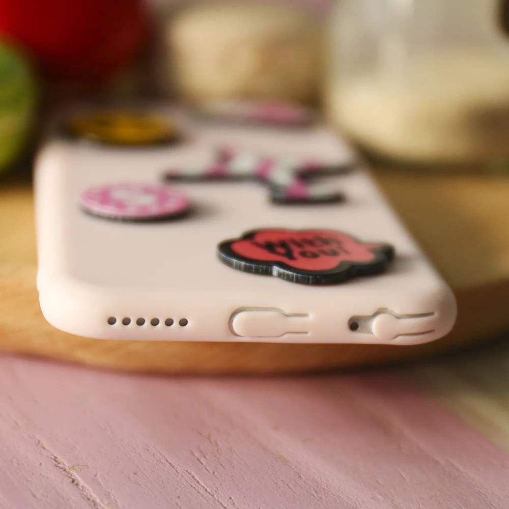 KISSCASE мягкий TPU для iPhone 7 6s 6 Plus милый мультяшный 3D чехол розовый Тонкий силиконовый