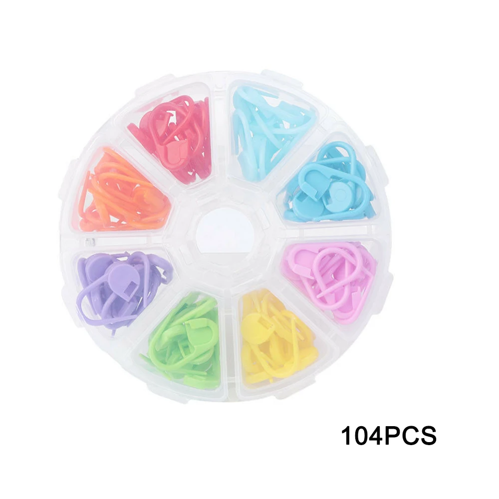 104 шт. верхние булавки аксессуары для вязания пластиковые маркеры крючком