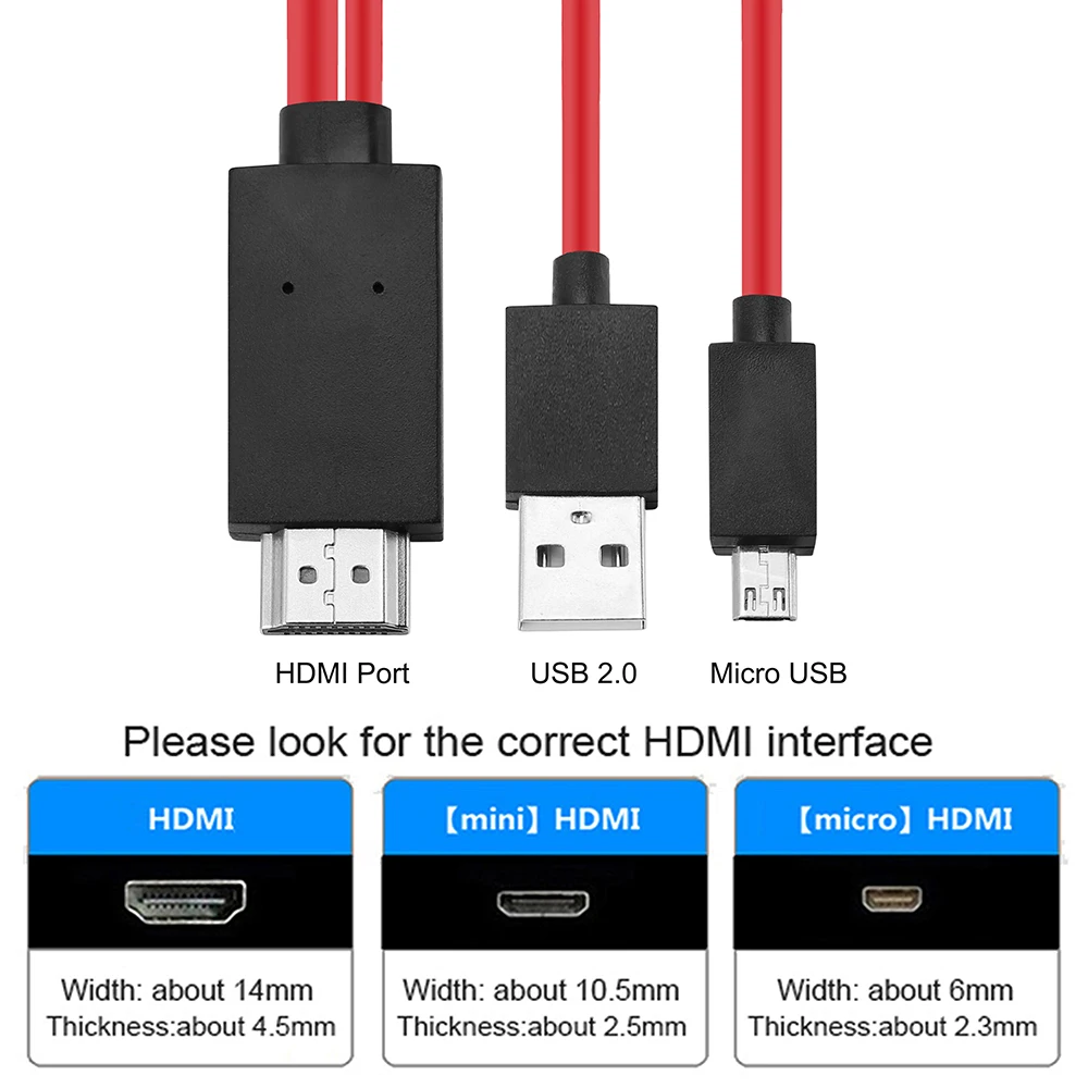 HDMI адаптер 1080P Micro USB к кабель конвертер для Android Samsung Galaxy S3 S4 S5 Note4 видео