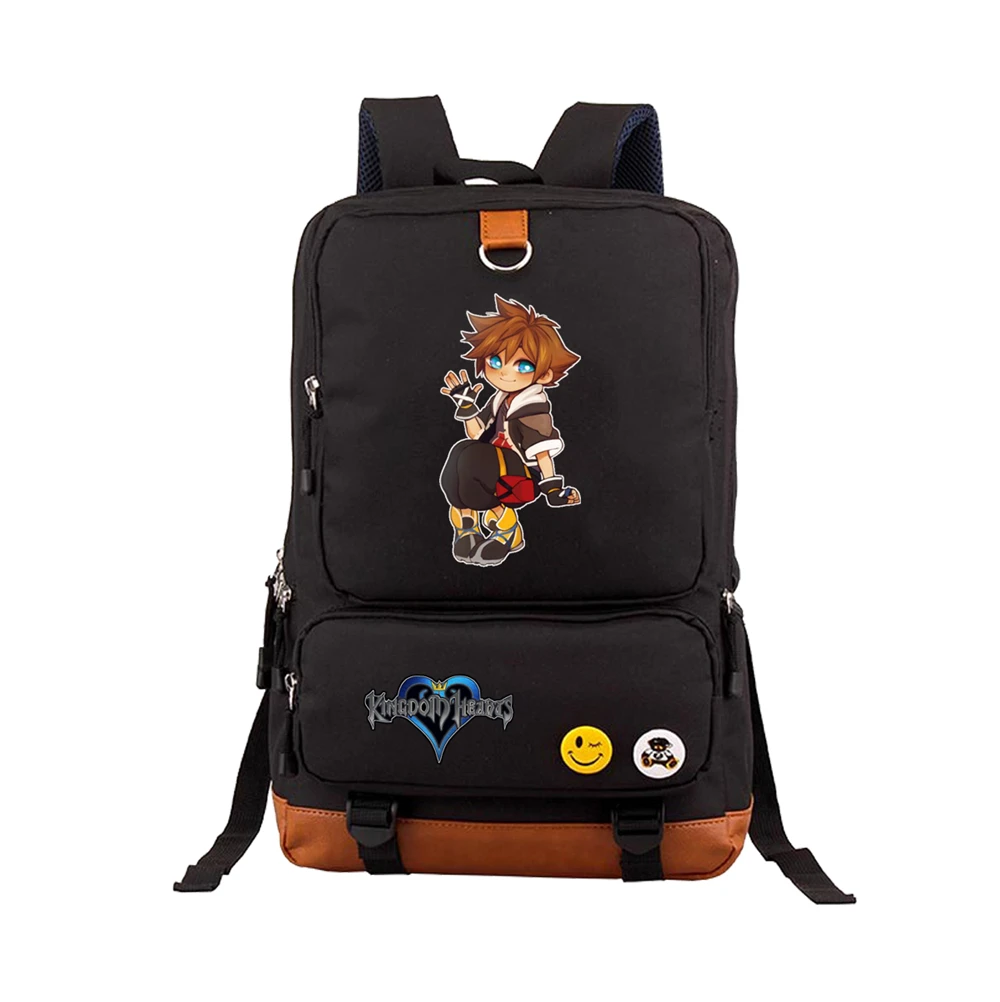 

Игры Kingdom Hearts рюкзак для косплея соры из холст рюкзак печать рюкзак для подростков и студентов унисекс дорожная распылитель ранцевого типа ...