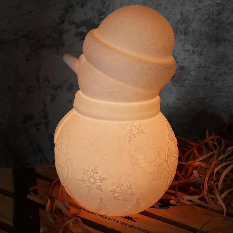 LightMe 2018 Новый Премиум 3D принт снеговик свет для дома спальни рождественские