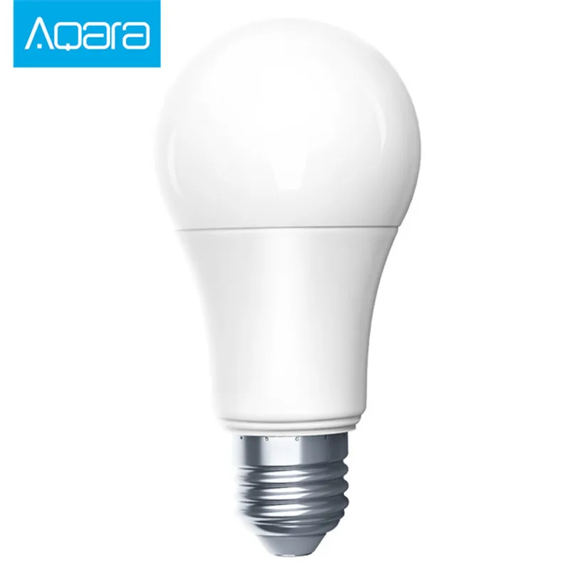 Оригинальная умная Светодиодная лампа Aqara E27 9W 2700 K 6500 806lum Белая светодиодная для
