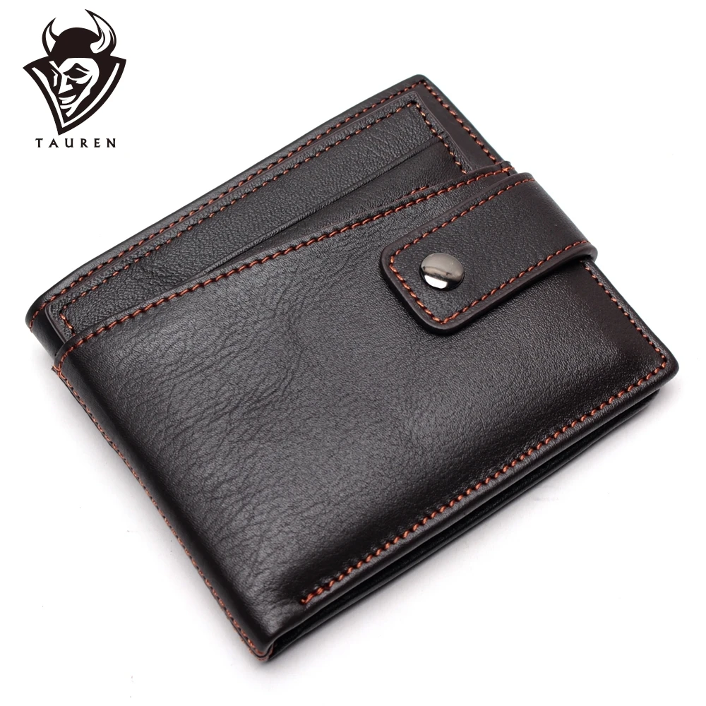 Кошелек мужской из 100% натуральной кожи с Rfid защитой и цепочкой|Мужские кошельки| |