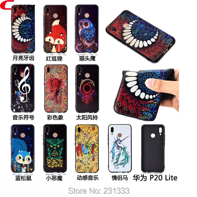 Мультяшный Матовый Мягкий ТПУ чехол для Huawei P20 Y5 2018 Y6 MATE 20 10 P8 LITE 2017 P10 Honor 6X 6C 7X 9