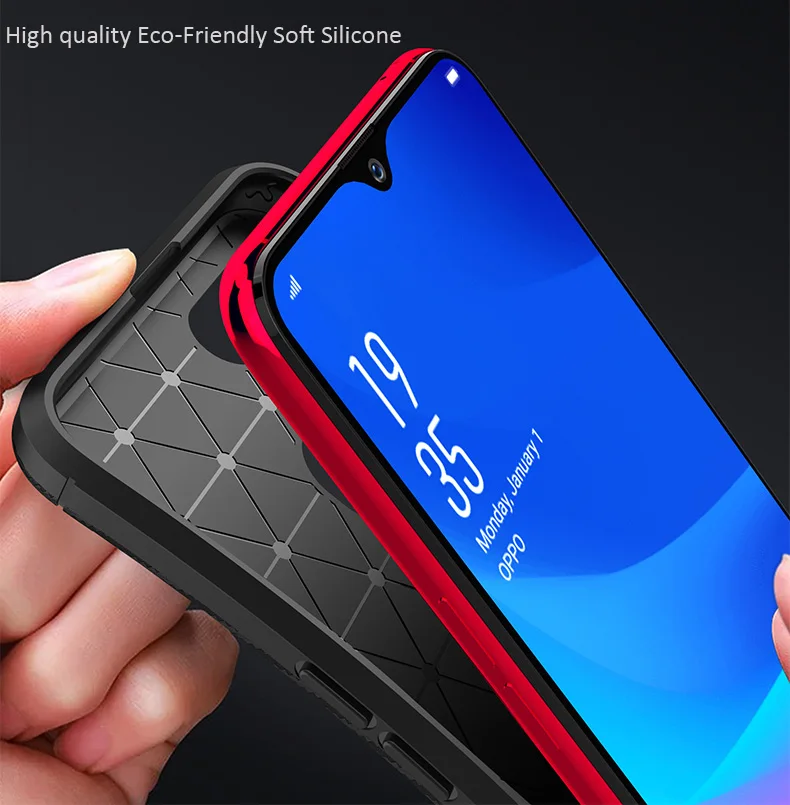 Carbon Fiber Case For Oppo F9 Pro Realme 2 U1 TPU Silicone Matte Frosted Protector Cover | Мобильные телефоны и