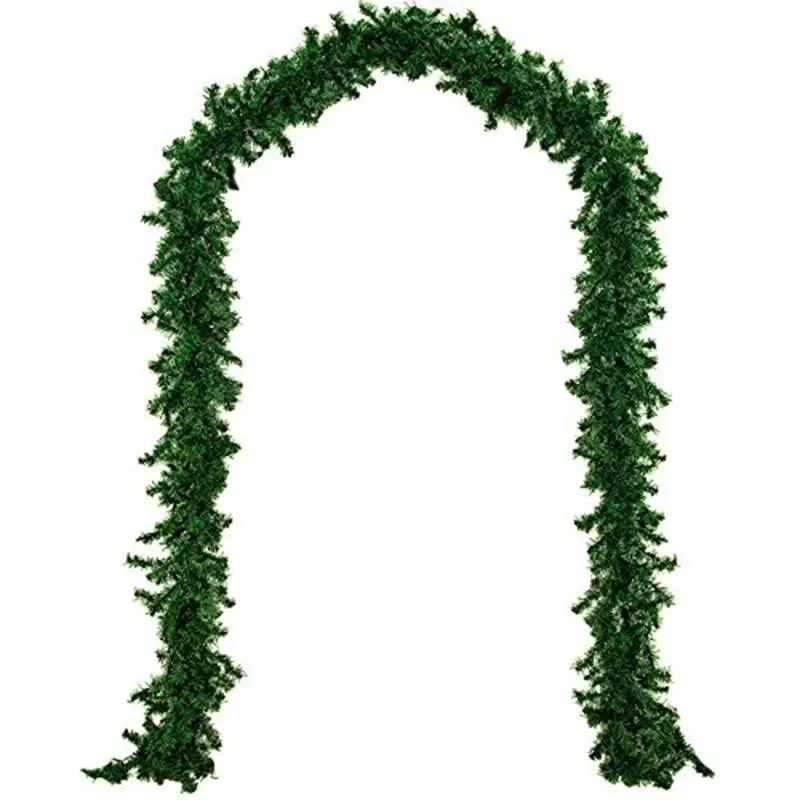 New 2.7m Green Christmas Garland Wreath Xmas Home Party Decoration Pine Tree Rattan Hanging Ornaments | Дом и сад