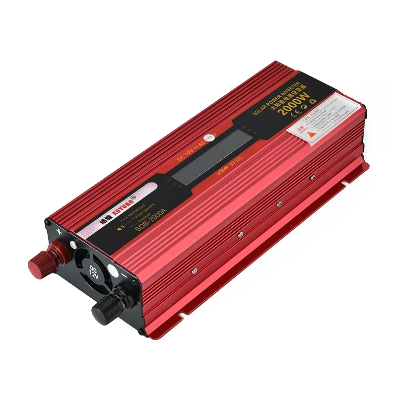 Auto Car inverter 12V to 110V 2000W On Board Inverter LCD Display Converter sturdy and durable AC USB Appliances | Автомобили и