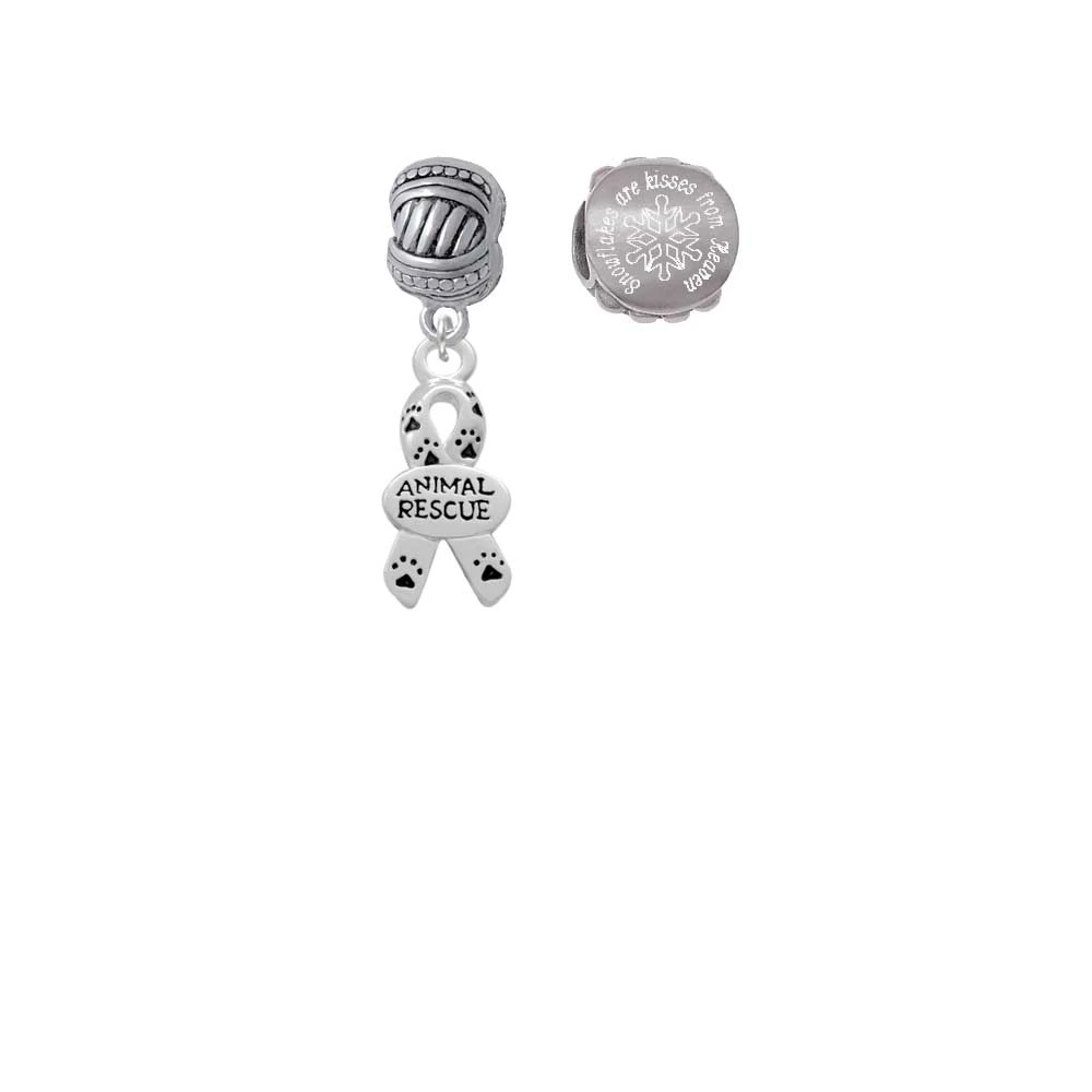 Silvertone МАЛЫХ с принтом в виде лапы и ленточками 'ɺnimal Rescue'' снежинки