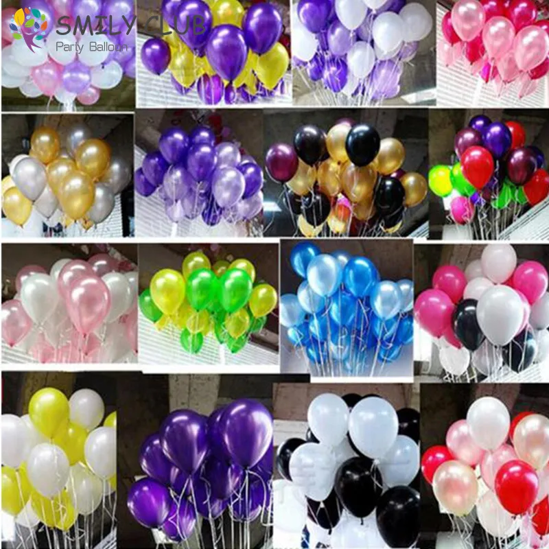 

100 pcs Thicken 10 Inch 1.8g Birthday/Wedding Supply Latex Balloons Colorful Party Latex Air Baloon/Ballon Kids Inflatable Toy