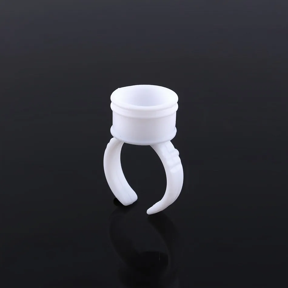 100 шт./компл. одноразовый контейнер для клея кольцо накладные ресницы клей поддон