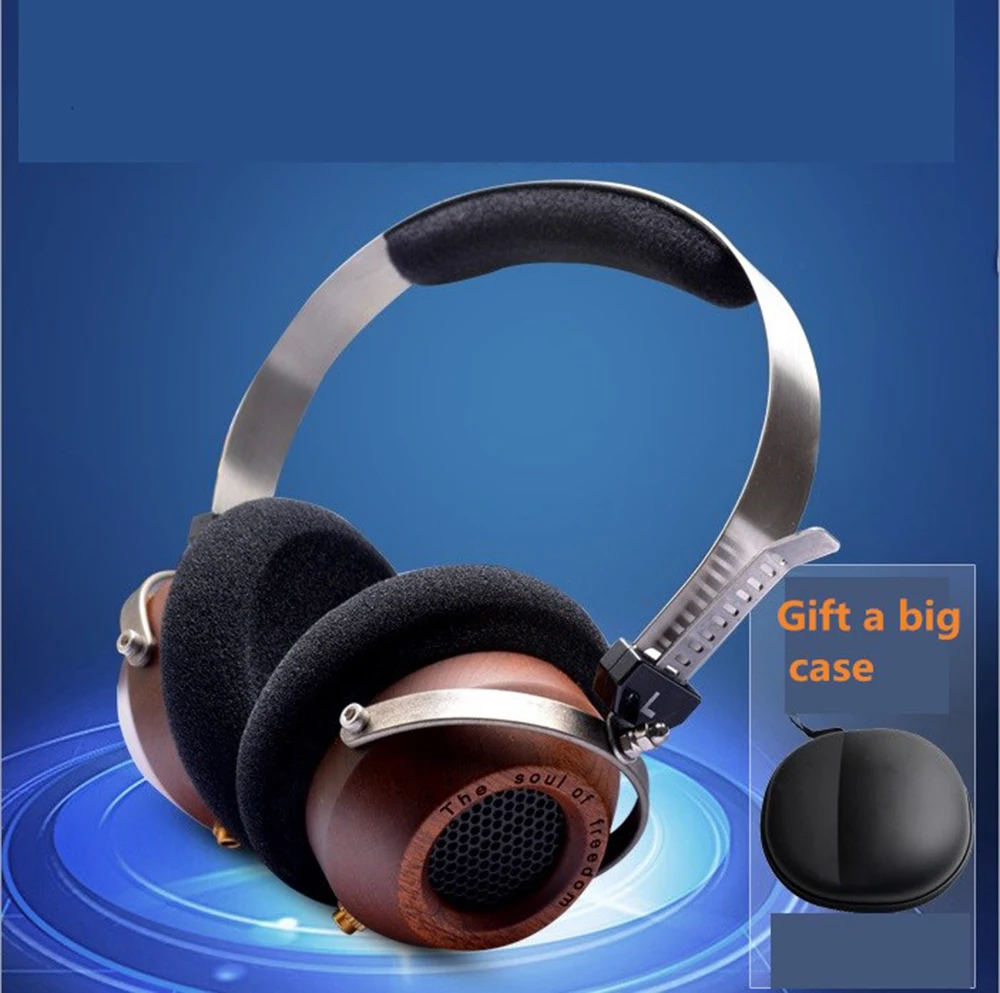 Деревянные Hi Fi наушники OKCSC M1 DIY открытые голосовые стереонаушники с драйвером 57
