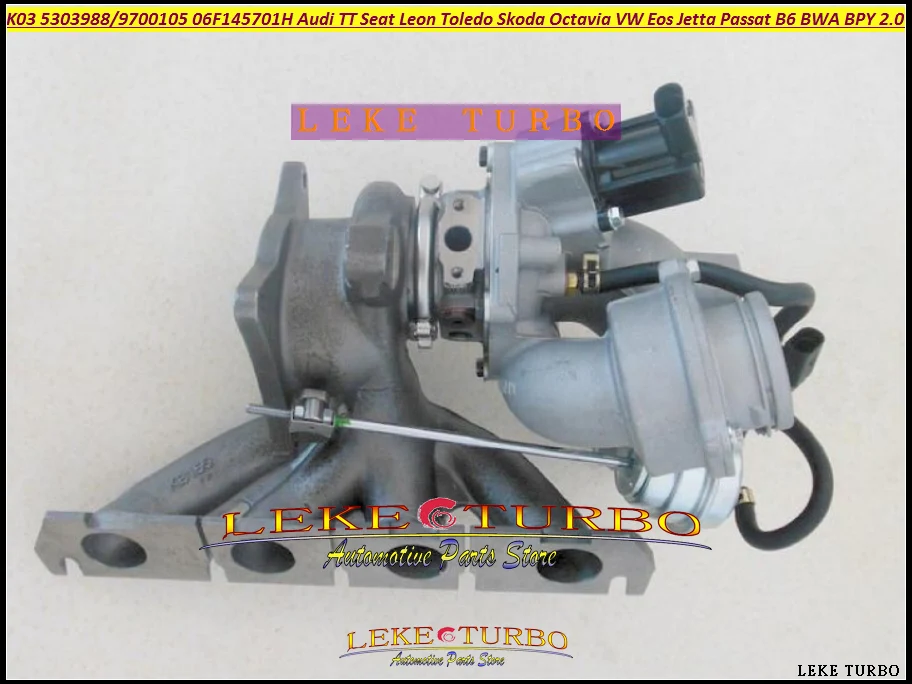Турбо K03 53039880105 53039700105 06F145701H для Audi TT Leon Фольксваген Толедо Eos Jetta Passat B6 Skoda Octavia BWA BPY