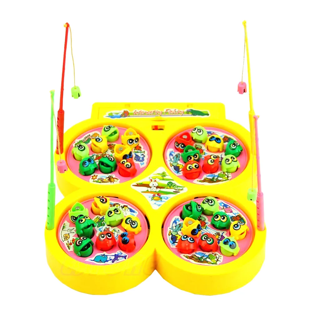 Go Fishing Game Electric Rotating Magnetic Magnet Fish Toy Kid Educational Battery Operated Multicolor Plastic Hot | Игрушки и хобби