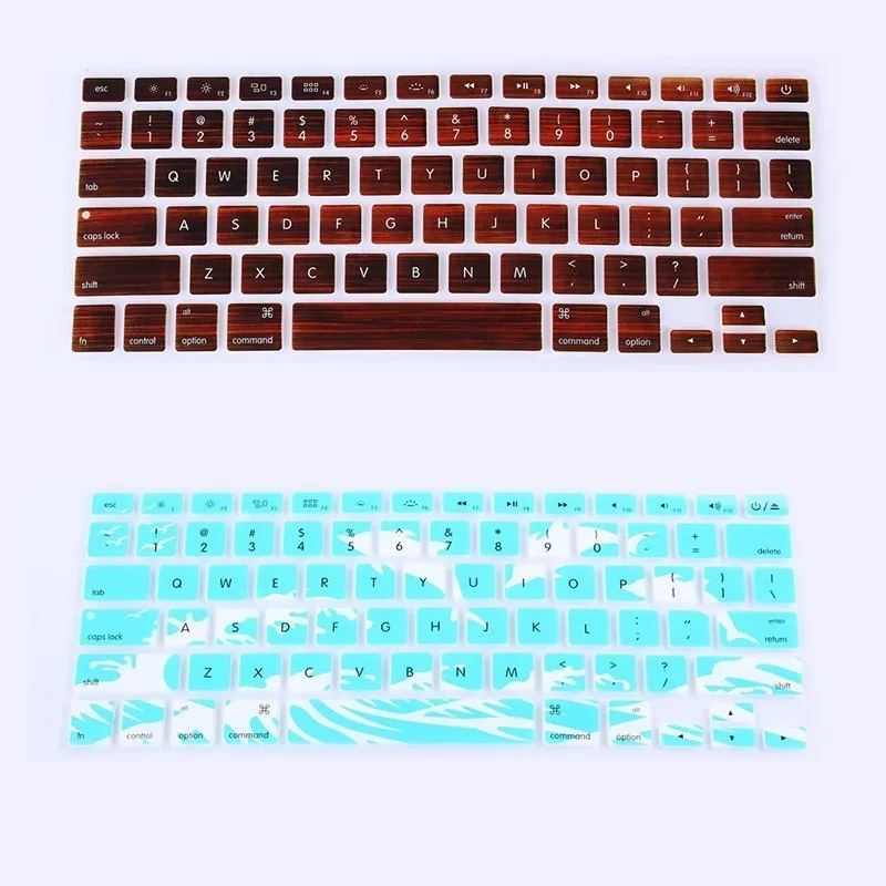 Силиконовый чехол для клавиатуры ноутбука пленка Macbook Air/Pro/Retina 13 15 дюймов версия