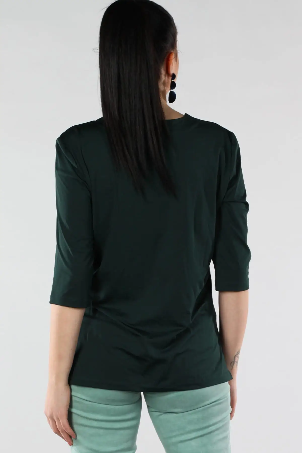 Sans Textile женская зеленая Хромая модель Bluz 65N10087 |