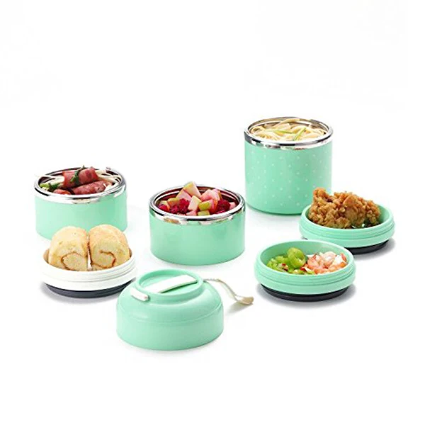 Lunch Box Stainless Steel Leakproof Food Storage Containers with Insulated for Adult and Office Blue | Дом и сад