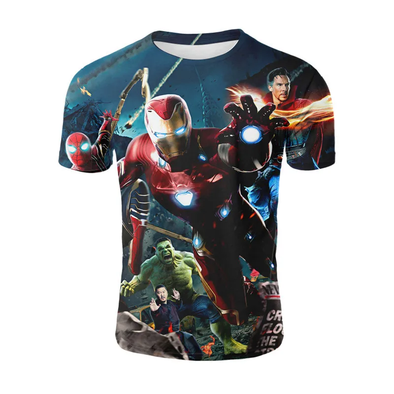 YELITE Железный человек Футболка супер герой 3D печать футболка Marvel