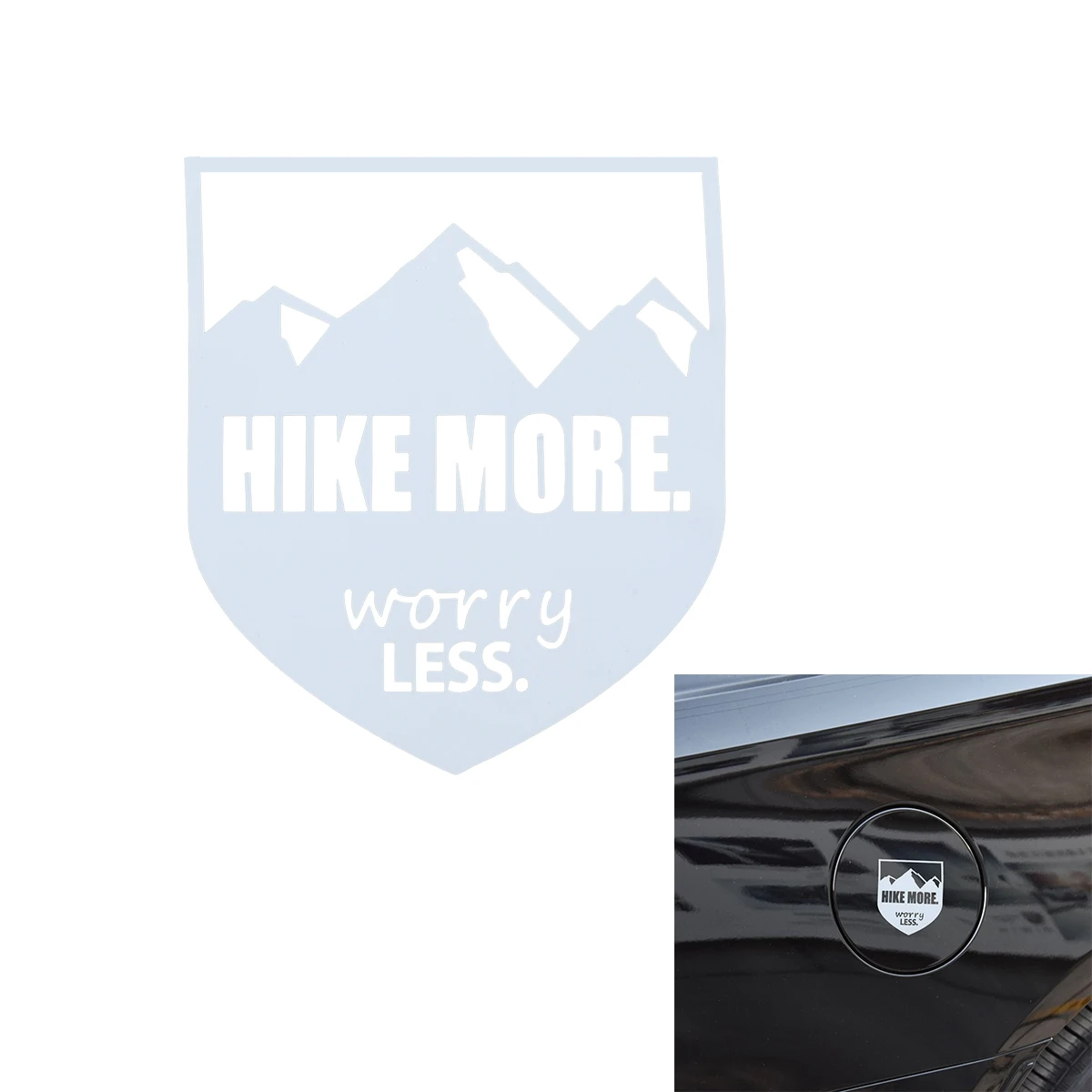Hike больше беспокойтесь меньше наклейки Автомобильные фары бампер наклейка