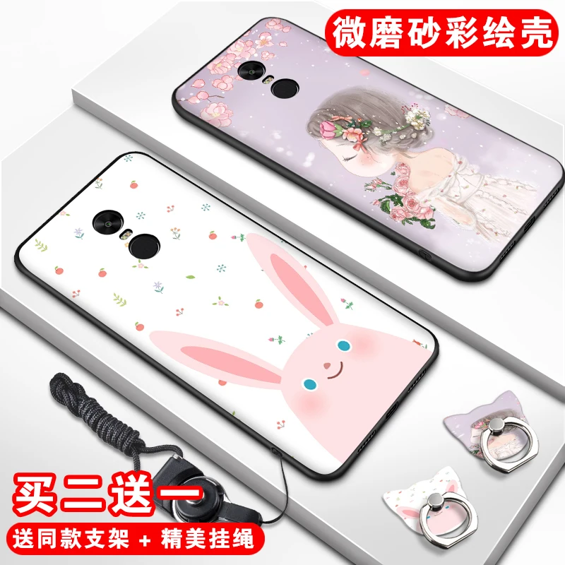 Чехол с рисунком кролик для Xiaomi Redmi Note 4x силиконовый мягкий защитный чехол redmi note