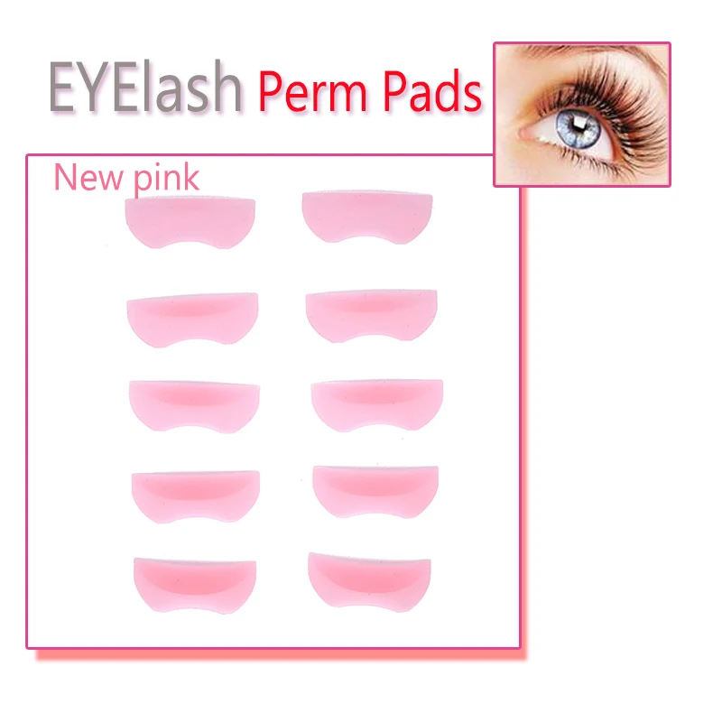 

5 Pairs With Different Sizes Silicone Eyelash Perming Curler Curling False Fake Eye Lashes Shield Pad Curlers for Eyelashes