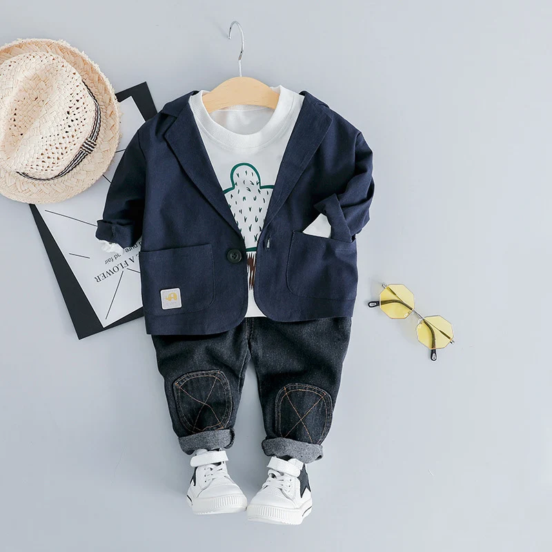 Комплект деловой одежды для маленьких мальчиков новинка 2019 года весенняя одежда