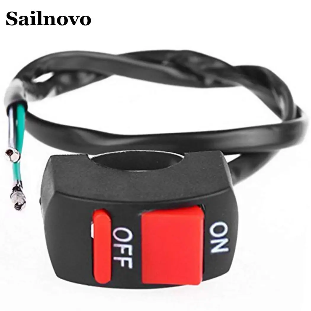 Double Control Button Motorcycle Handlebar Switch Modification Accessory parts motorcycle switch Wire Length 50cm | Автомобили и