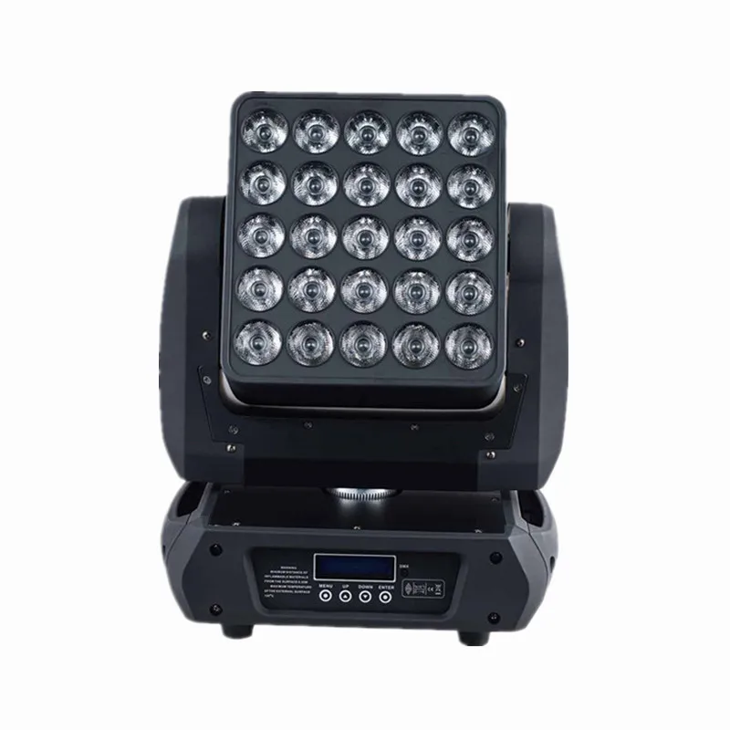 Профессиональное освещение 25 шт. * 12 Вт 4 в 1 rgbw светодиодная матрица moving head beam wash dmx