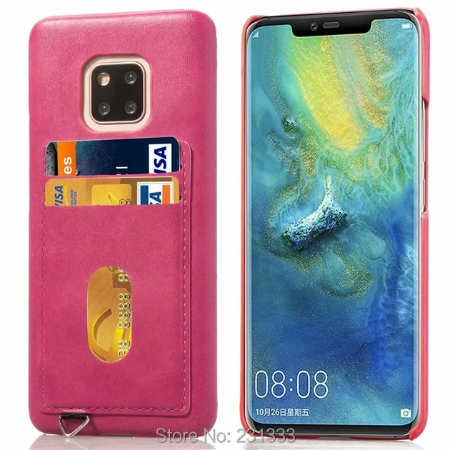 C-ku ретро Жесткий ПК PU кожаный чехол для Huawei Honor 7A MATE 20 PRO P30 P20 LITE слот кредитных карт