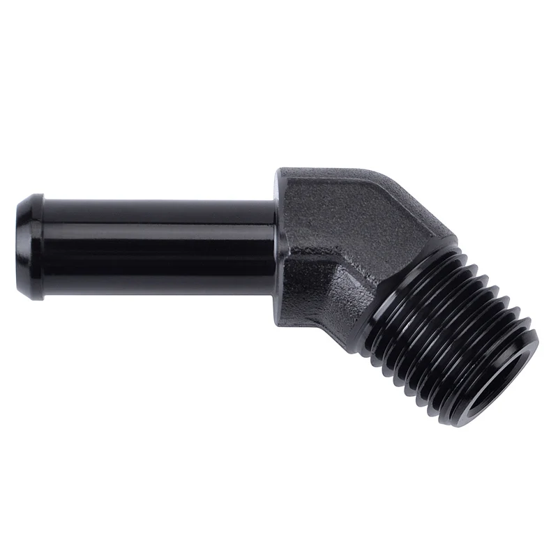 Переходник для шлангов сосков SPEEDWOW 1/4 &quotNPT Male 3/8&quot черный переходник на 45