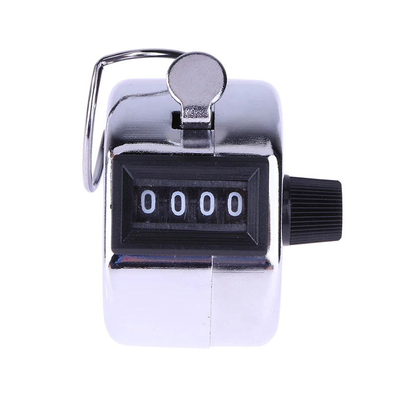 4 Digital Hand Tally Counter Manual Counting Golf Clicker Metal Click Training | Инструменты