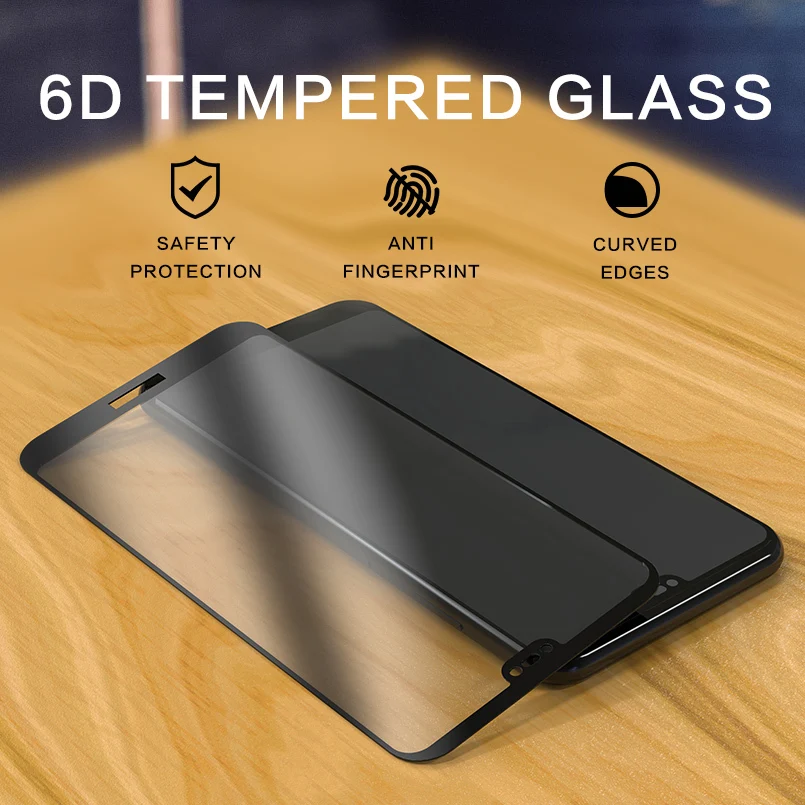 6D полный закругленный протектор экрана для huawei P20 Lite закаленное стекло 3D Защитная
