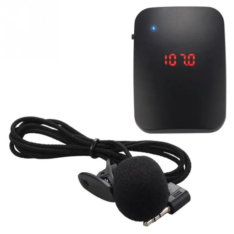 Портативная FM Беспроводная микрофонная гарнитура с регулируемой частотой