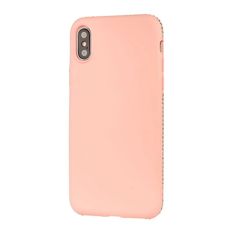 KKREFF For iPhone 8 Plus Case 6 6s 7 X XR XS Max Soft Silicone Edge Diamond Waterproof Back Cover |