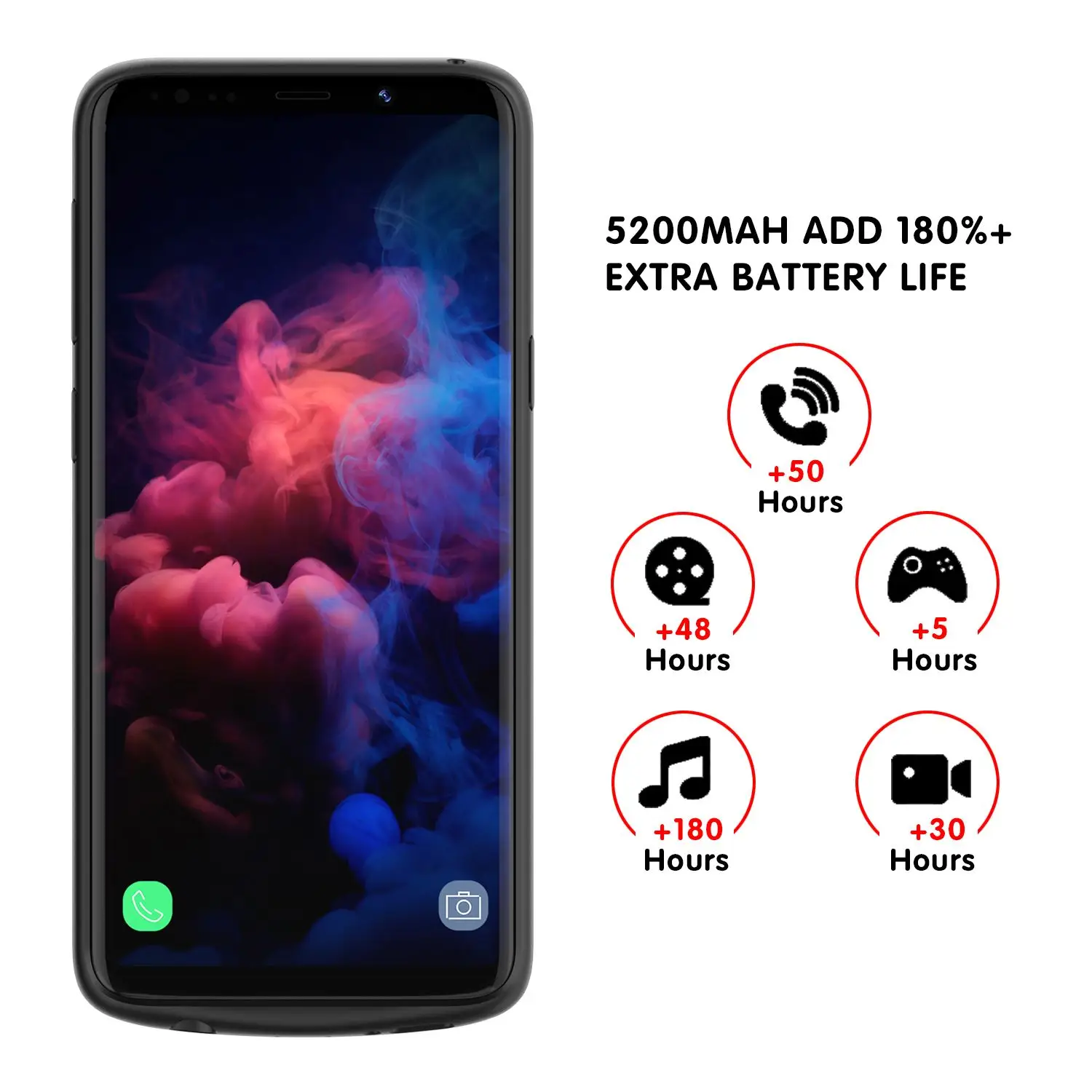 Чехол для Samsung Galaxy S9 Plus 5200 мАч | Мобильные телефоны и аксессуары