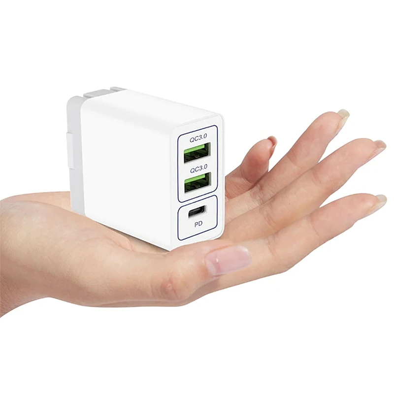 Usb Type-C Pd Charger Qc3.0 2Usb+Type-C 6A Fast For Phone X S8/S8 Plus Includ C To Cable(Us Plug) | Электроника