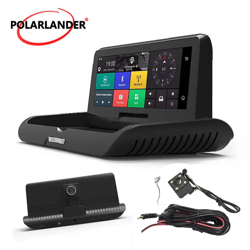 Android 4G Автомобильный видеорегистратор gps навигация заднего хода нажатием одной