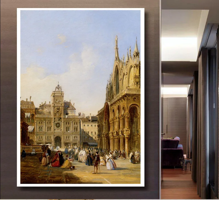 

European Western aristocratic painting decoration wall one pieces decoration paintings unfeamed